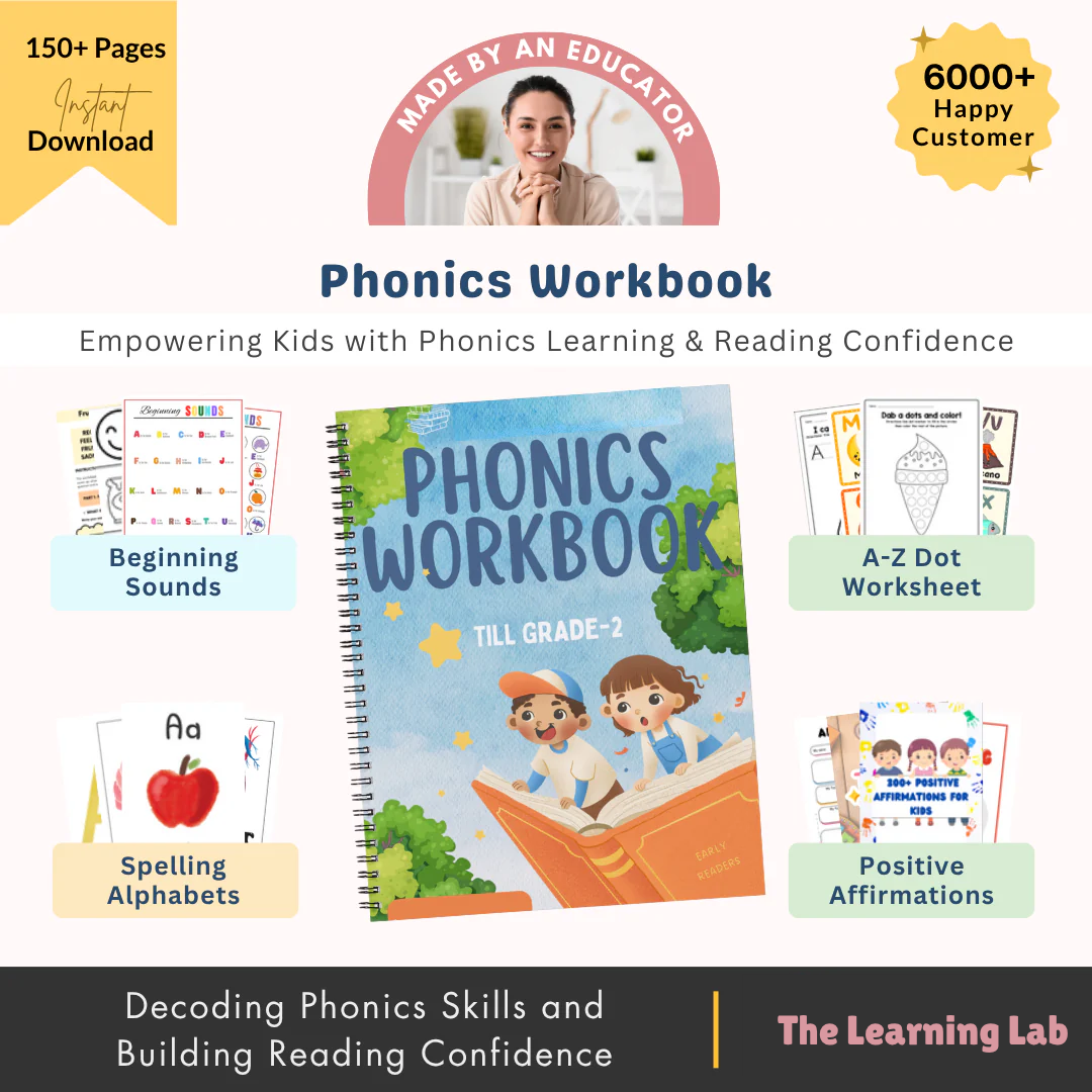 Phonics Workbook for Kids (FREE TODAY)