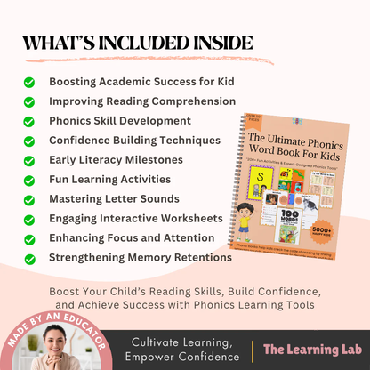 Phonics Workbook for Kids (FREE TODAY)