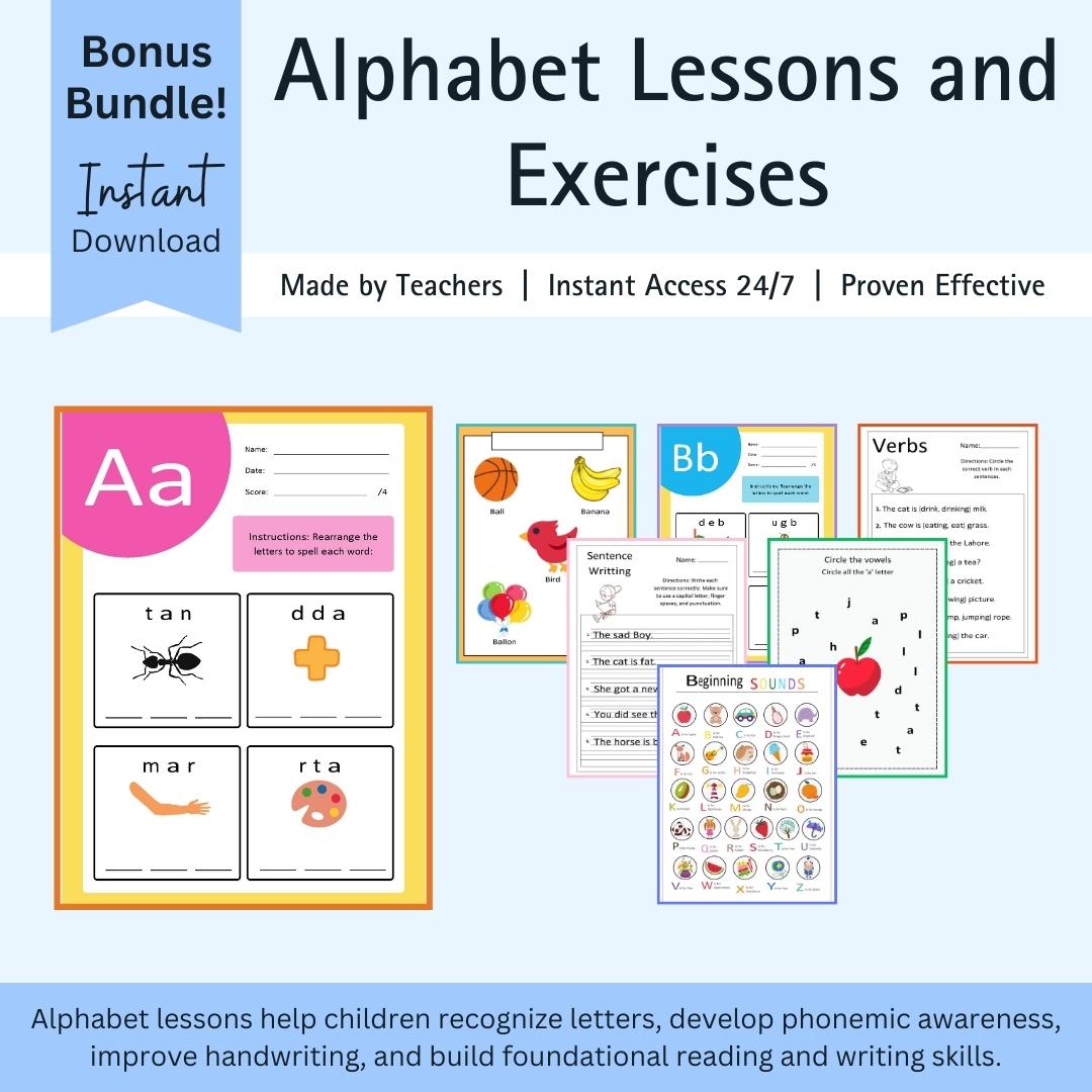 Ultimate Phonics Workbook for Kids + Bonus: Learning Bundles - The Learning Lab